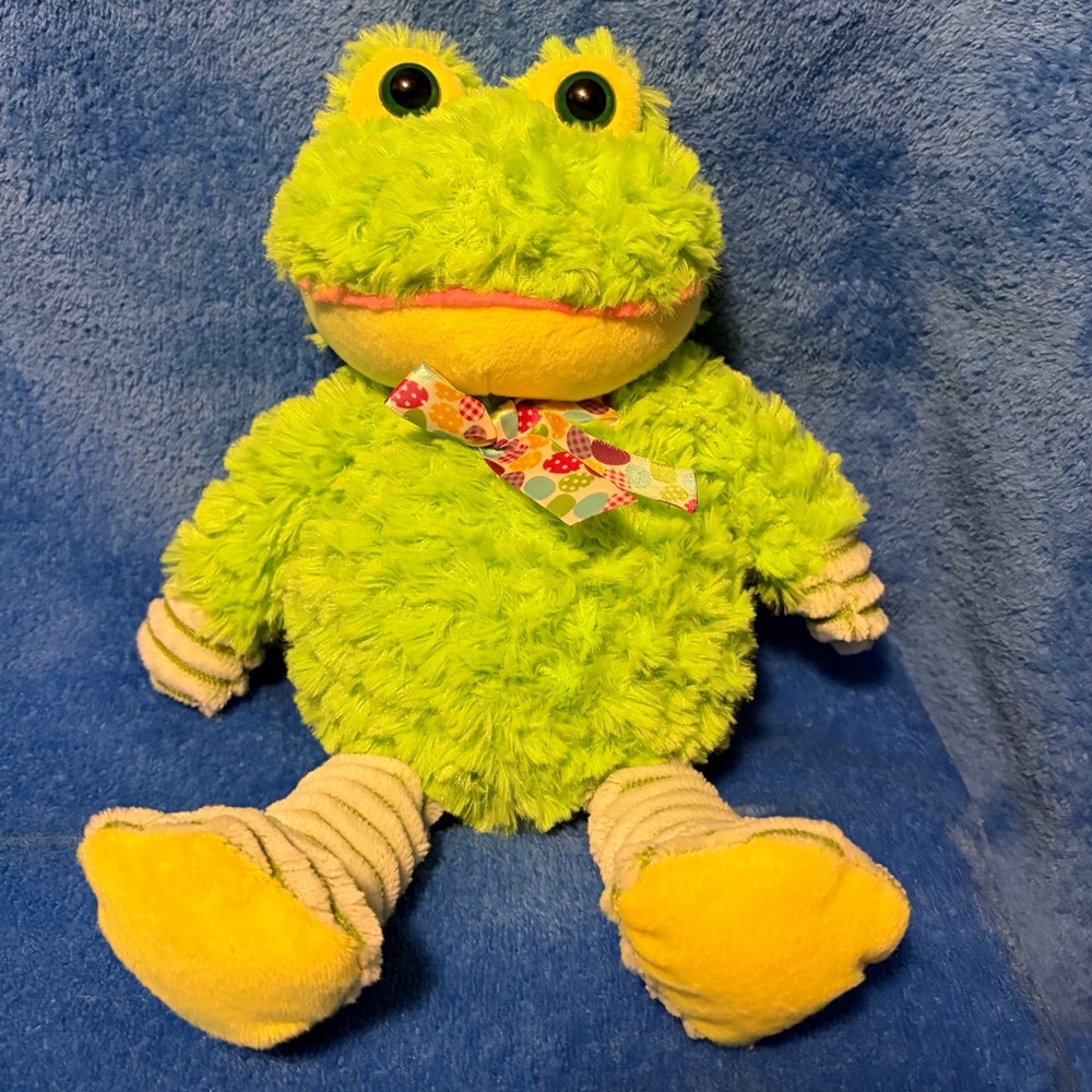 Bright Green Frog Plush Toy